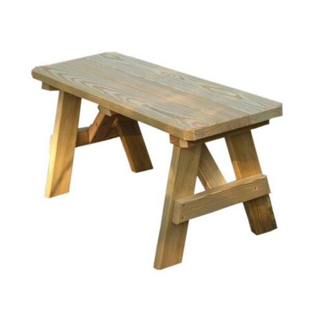 Creekvine Designs 30 in Treated Pine Traditional Garden Bench FB30WOB2CVD